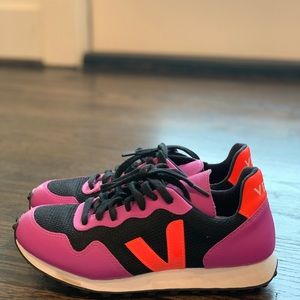 Veja Purple and Orange Sneakers Size 6